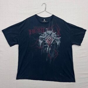 Jinx‎ Blizzard World of Warcraft for the Horde Graphic Black Y2K Tee Shirt